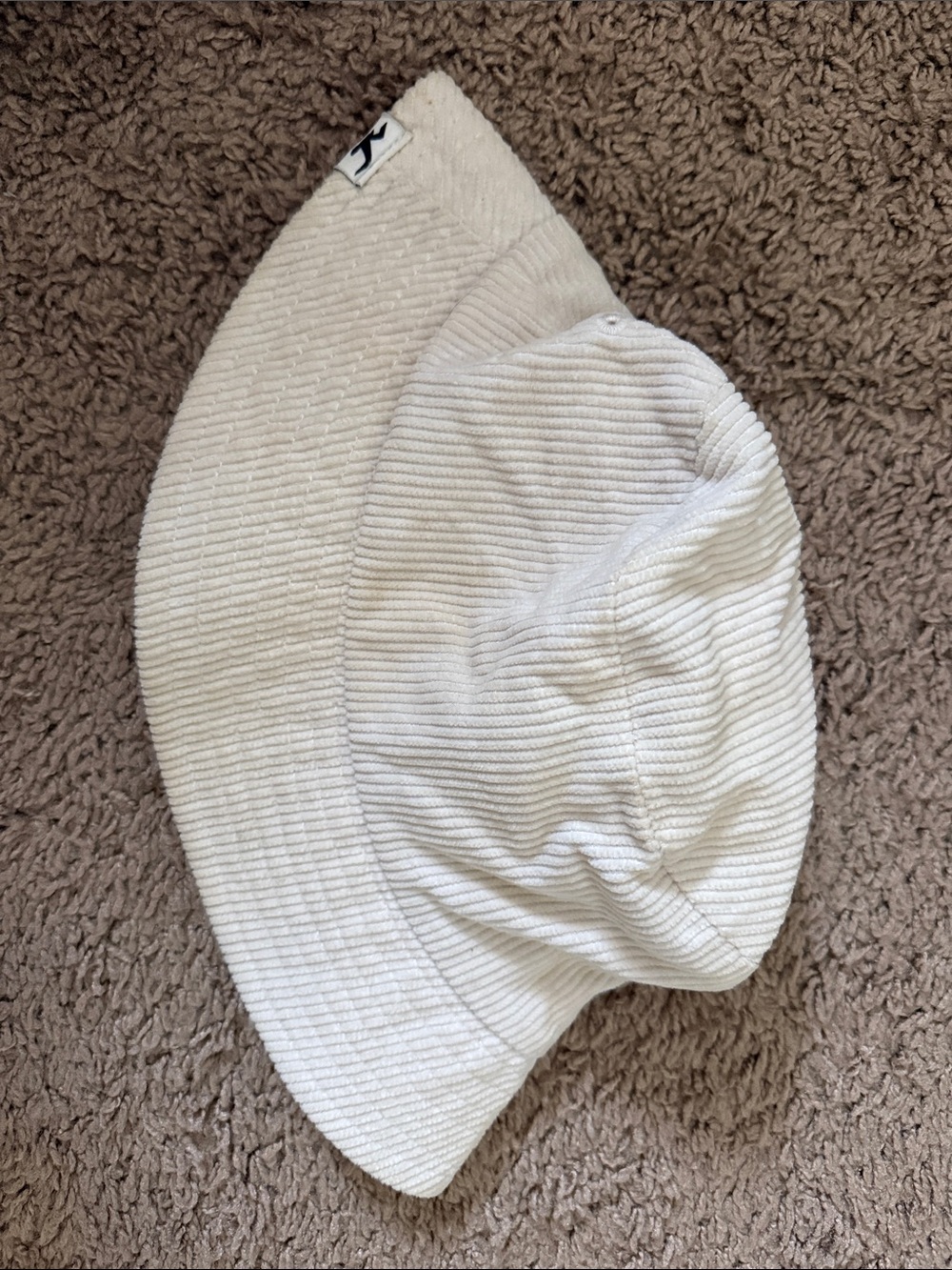 Hollister Women's Ribbed Bucket Hat in Cream